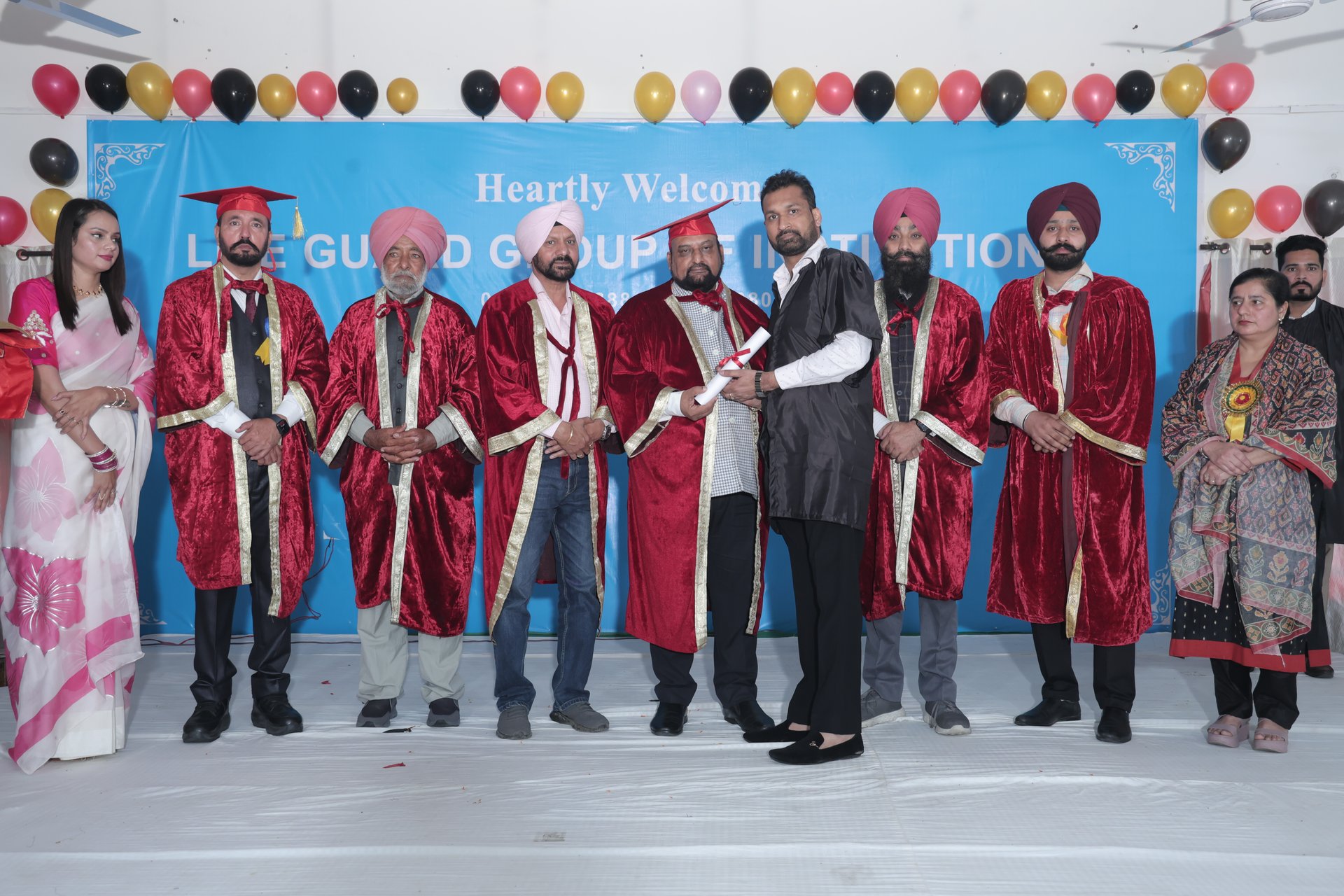 Students at Life Guard Group of Institutions